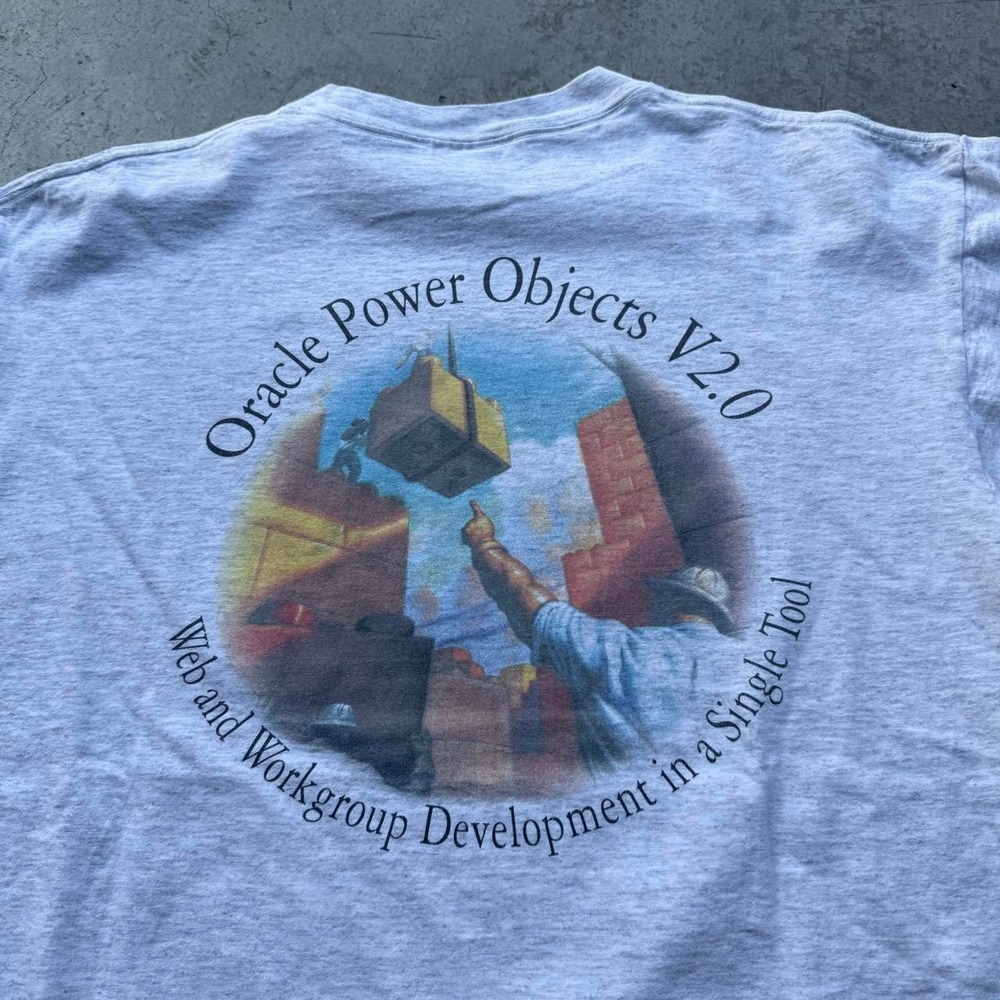 Vintage 90s Oracle Power Objects V2.0 Software Apple Microsoft Computer XL  Te